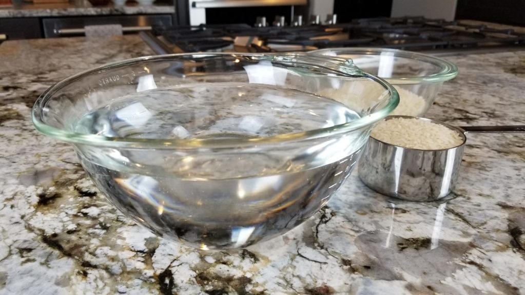 12 cups of water and 1 cup of rice are all that's needs to make rice congee
