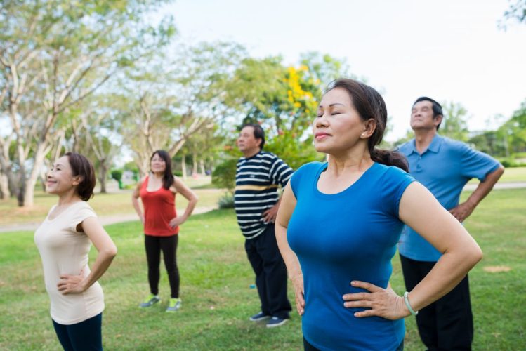 Qigong breathing exercises