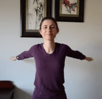 Qi gong exercises for shoulder chest spine Qi gong exercises