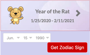 Chinese zodiac calculator
