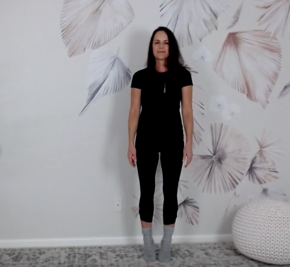 Walking on tip toes Qigong exercises