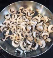 Saute mushrooms